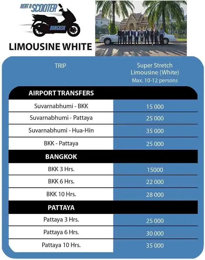 Rent-white-stretch-limousine-bangkok